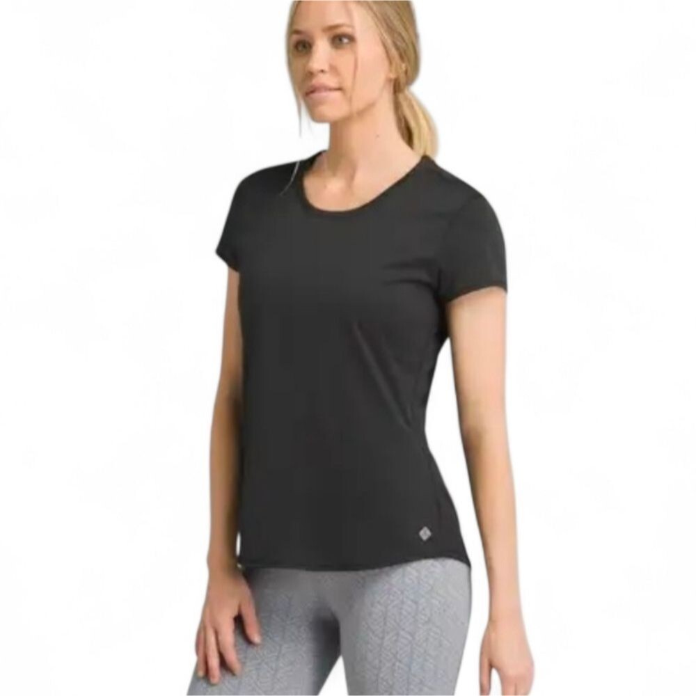 prAna Revere Short Sleeve Tee - Women's, Black, XL W11170013